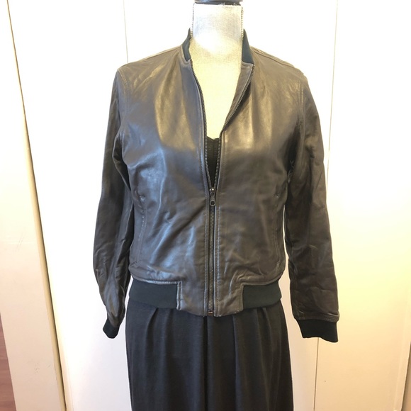 💲🔻 Rag & Bone/JEAN The Leather Bomber Jacket - Picture 2 of 8
